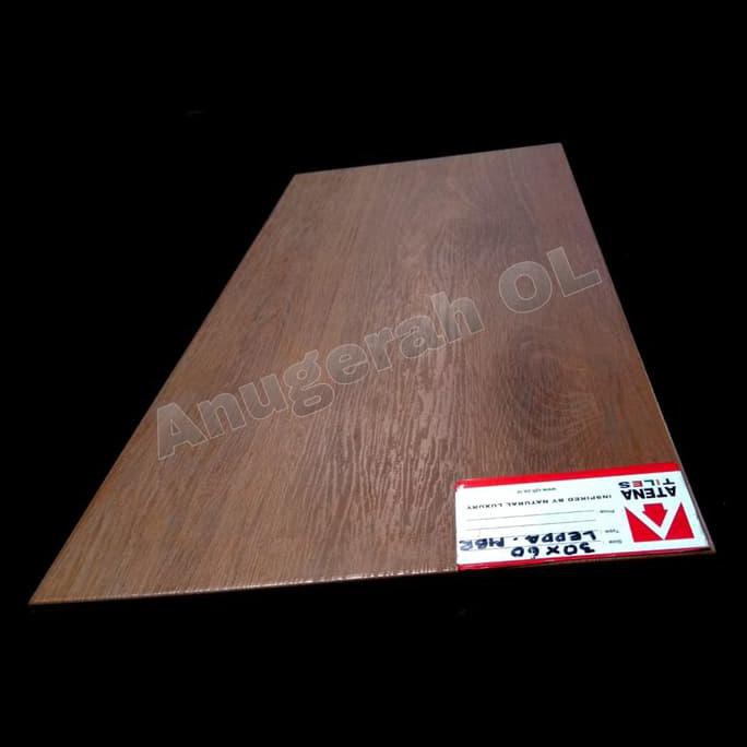  KERAMIK  ANAK TANGGA  LANTAI LEDA WOOD 30X60 ATHENA Shopee 