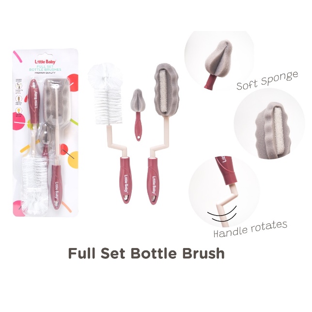 Little Baby Full Set Bottle Brush Sikat Botol Bayi