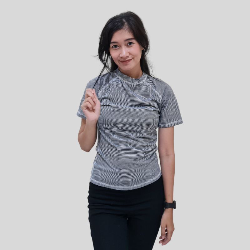 HEMA - Kaos Lengan Pendek Wanita Sporty Original Premium Pakaian Branded Sisa Ekspor