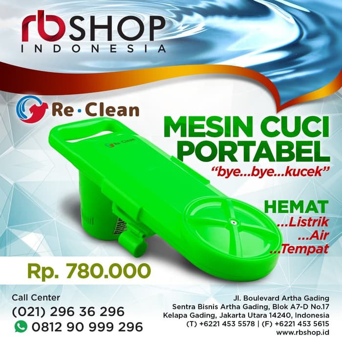 Mesin Cuci Mini Portable ReWash & ReClean Mesin Cuci Ember Bergaransi pb