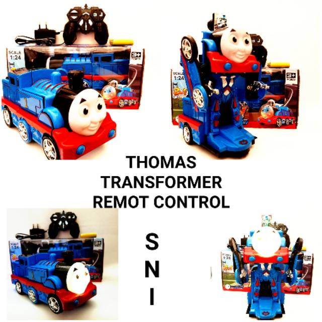MAINAN REMOTE CONTROL KERETA THOMAS & FRIENDS - BISA BERUBAH JADI ROBOT - TRAIN GO TRANSFORMER - SNI