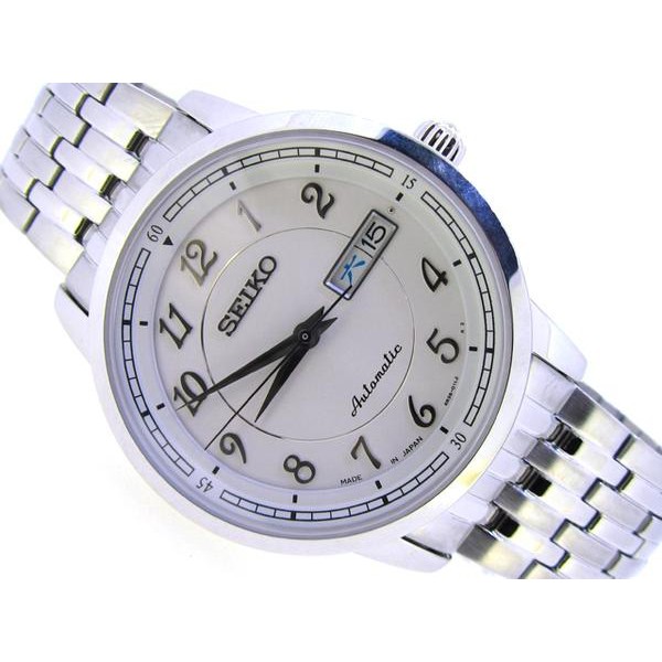 Seiko Mens SRP331K1 Automatic White Dial | Jam Pria SRP331