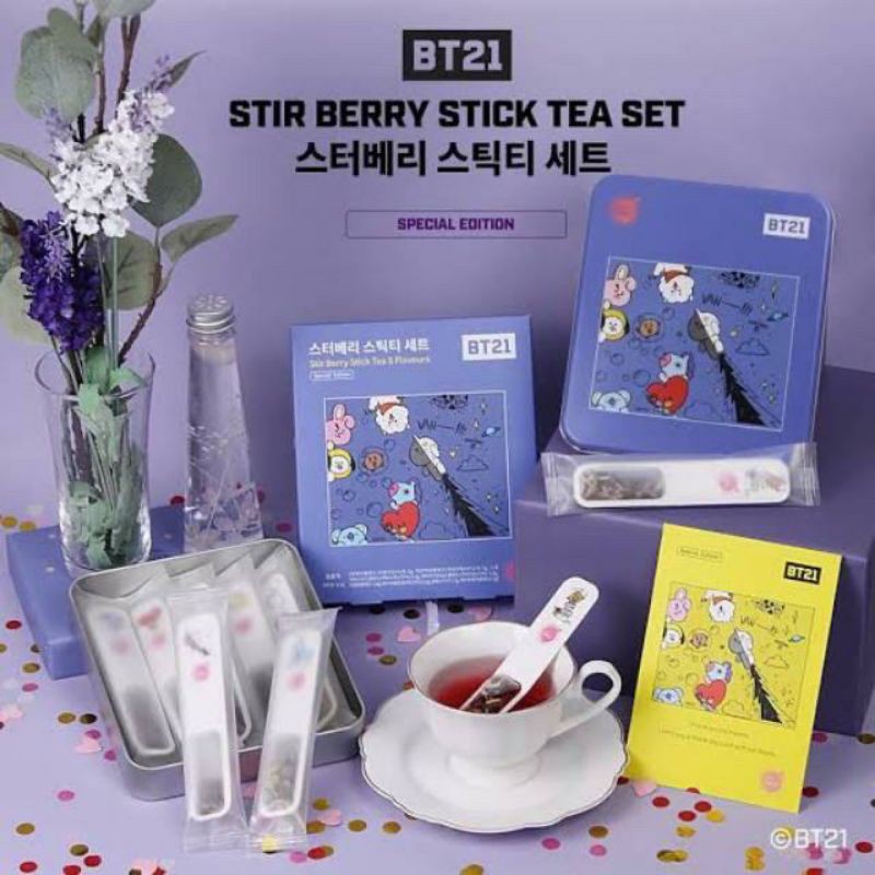 

(PO KOREA) BT21 STIR BERRY SPECIAL EDITION TEA (FREE SPECIAL PC BTS LIMITED)