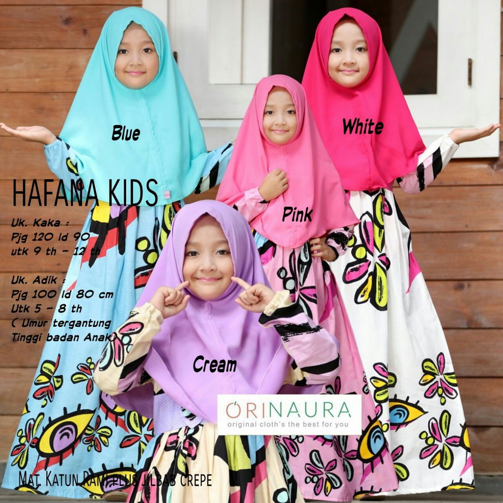 dDelta_Boutique Gamis set Anak Hafana ORI NAURA
