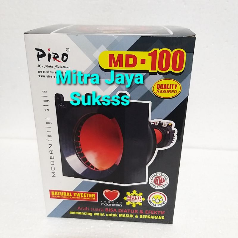 Tweeter Panggil Putar Piro MD 100 Anti Air Tweeter Magnet Walet