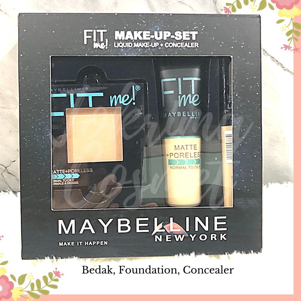 ❅ Paket Mayb 3in1 AFFINITONE | Fit-me Concealer ۝