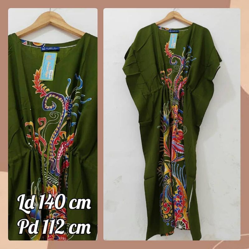 KALONG SERUT BATIK KENCANA UNGU LABEL BIRU ASLI LD 140 DASTER LOWO JUMBO BATIKU/BAJU TIDUR DAN SANTA