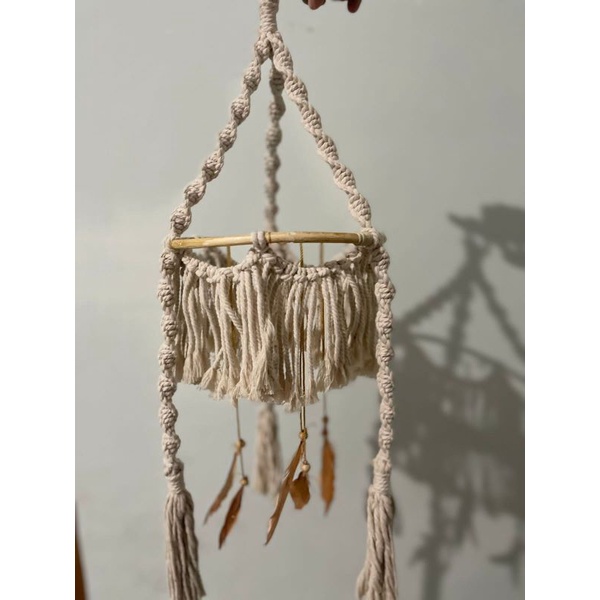 READY STOK) macrame macrame mainan gantung baby / macrame wall hanging