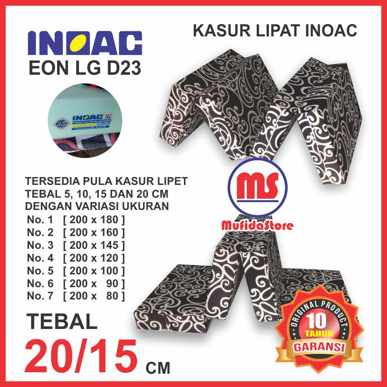 [TEBAL 20/15 CM] KASUR LIPAT [MURAH] KASUR LIPAT INOAC EON LG D23 ORIGINAL GARANSI 10 TAHUN