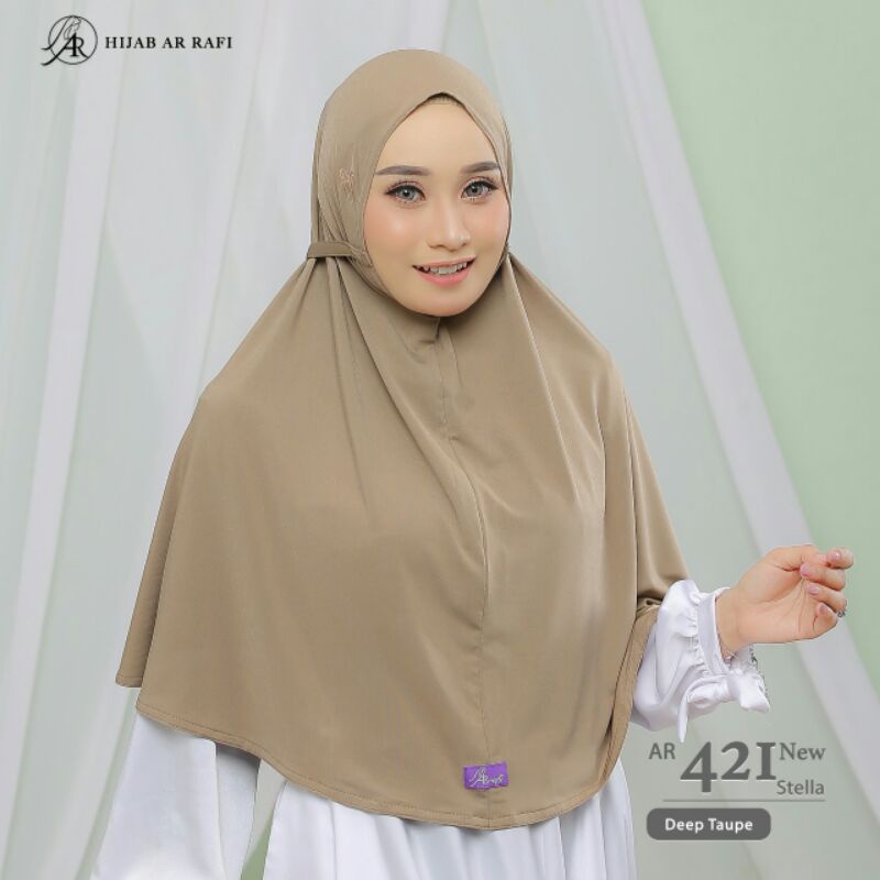 Arrafi hijab jilbab instan AR 421 new-Deep taupe