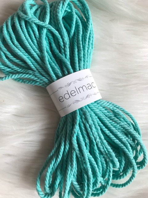 Ecer 20m Tali | Tali Katun Macrame Hijau Green 4mm Twist