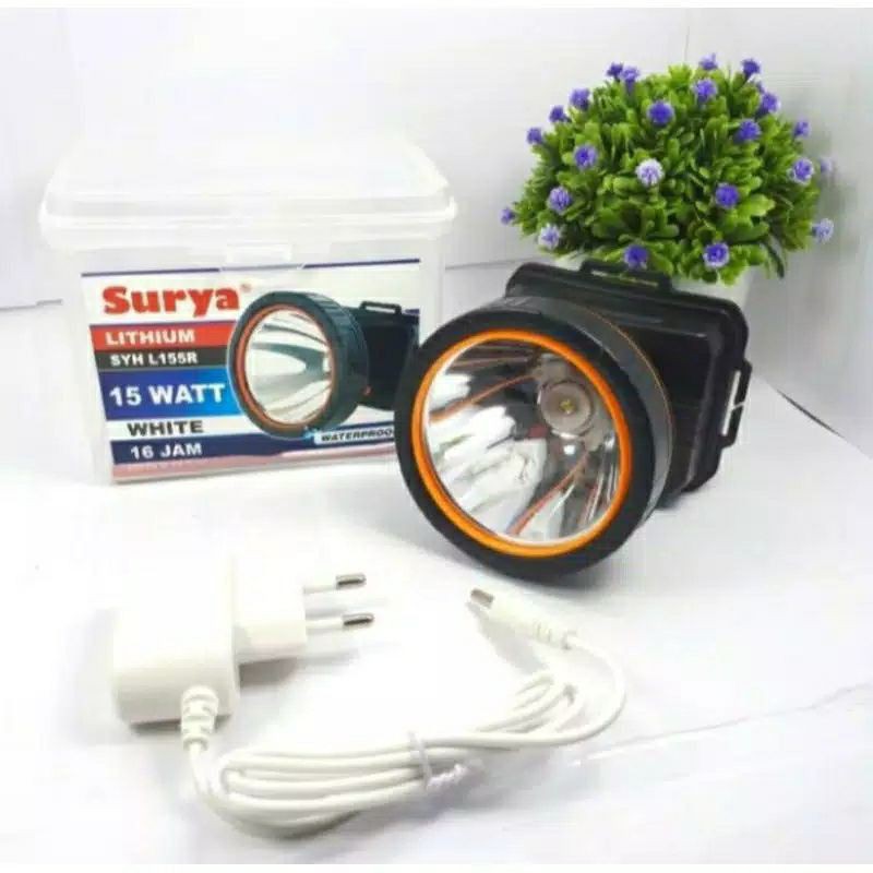 HEADLAM/PSENTER KEPALA SELAM SURYA 15 WATT SYH L-155R Water Resistant