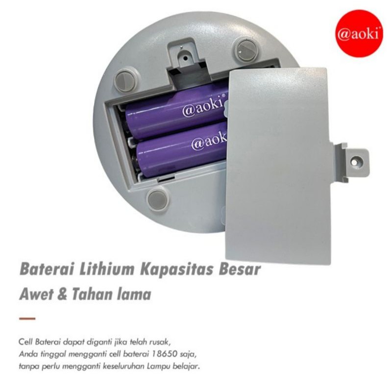 Aoki Lampu Meja Belajar + Tempat Pulpen/Pensil AK-6102