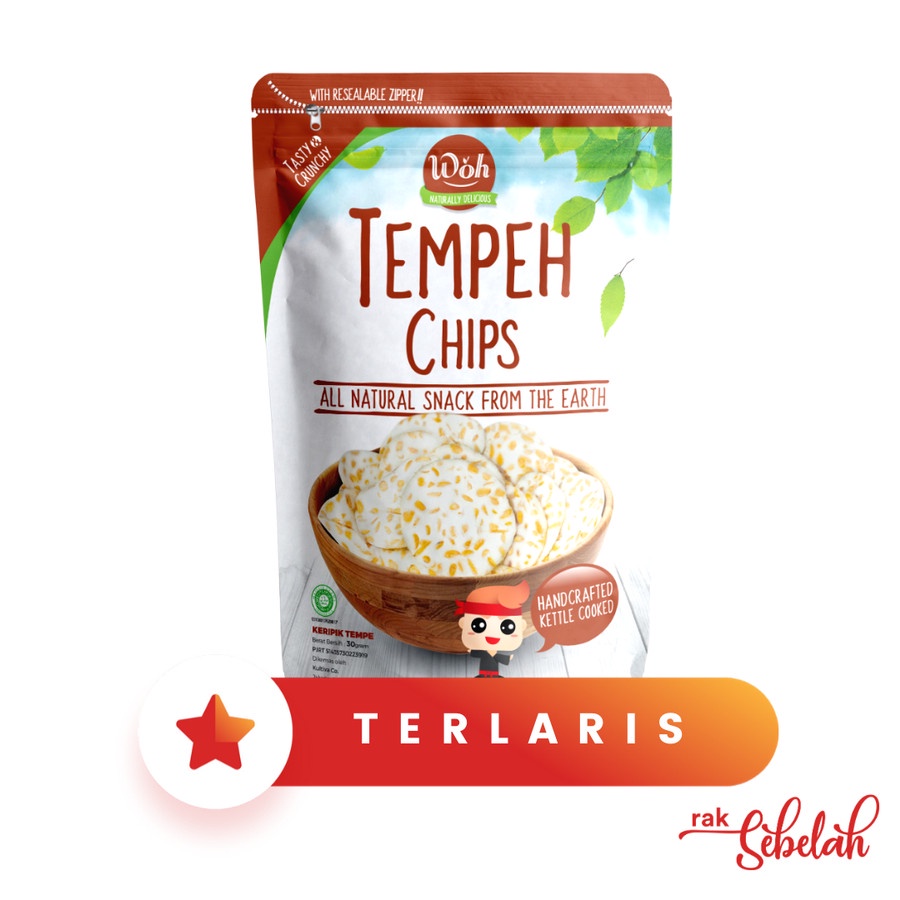 

Keripik Tempeh Chips Woh 50gr - Kunyit