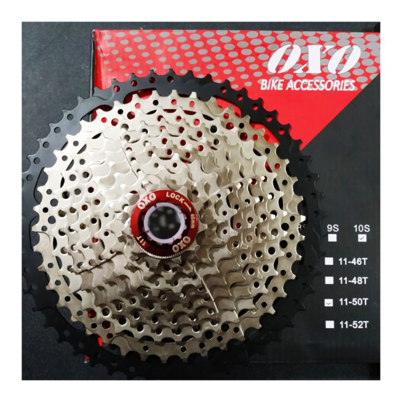 RAYA88 SPROCKET GEAR GIR OXO 10Speed 11-50T SEPEDA MTB UNTUK SHIMANO