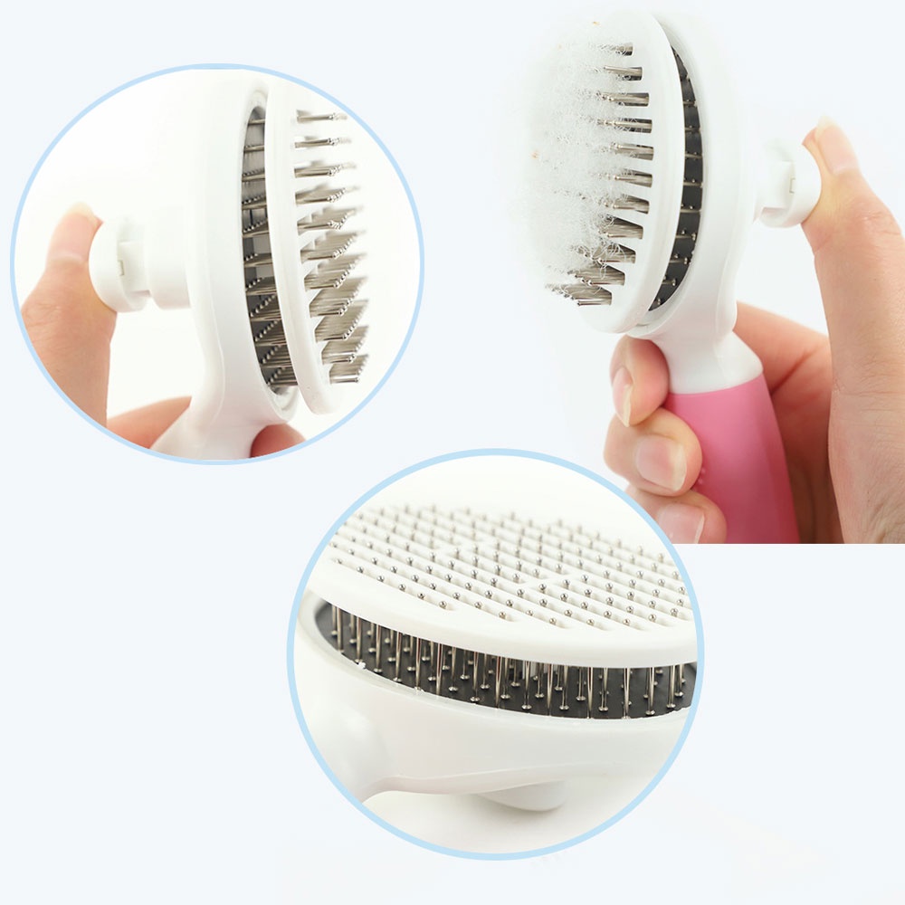 ★Otomatis★ Sisir Grooming Kucing Anjing/Sisir Bulu Anjing/Pet Hair Brush/Hewan Sheeding Brush