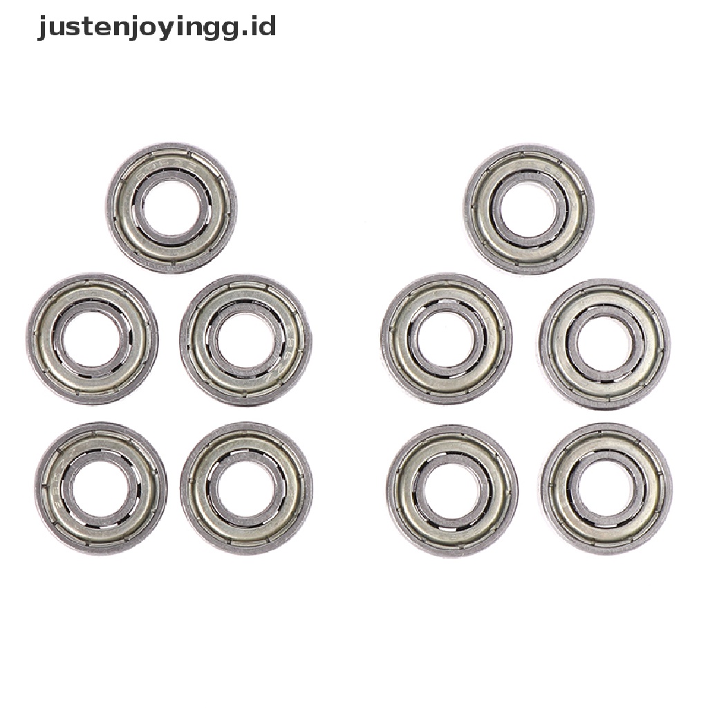 10 Pcs Miniatur Bearing deep groove Bentuk Bulat Bahan carbon steel 696ZZ