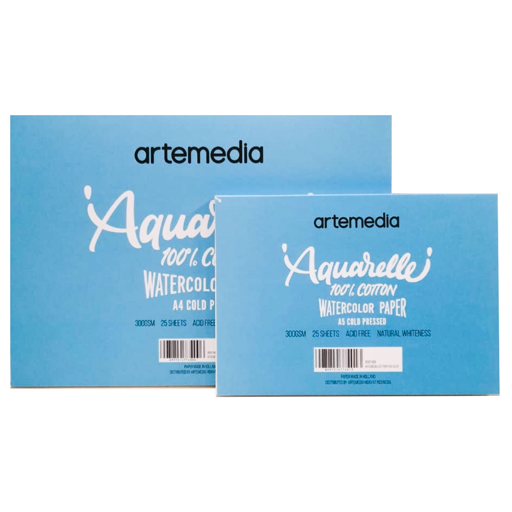 

Artemedia Watercolor Paper Pad - Cotton - Cold Pressed / Kertas Cat Air