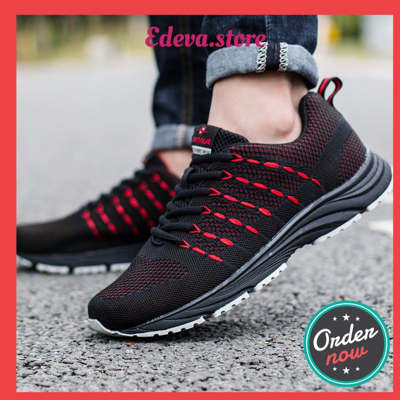 Ns Bona New Popular Style Men Running Shoes Mesh Weaving Upper