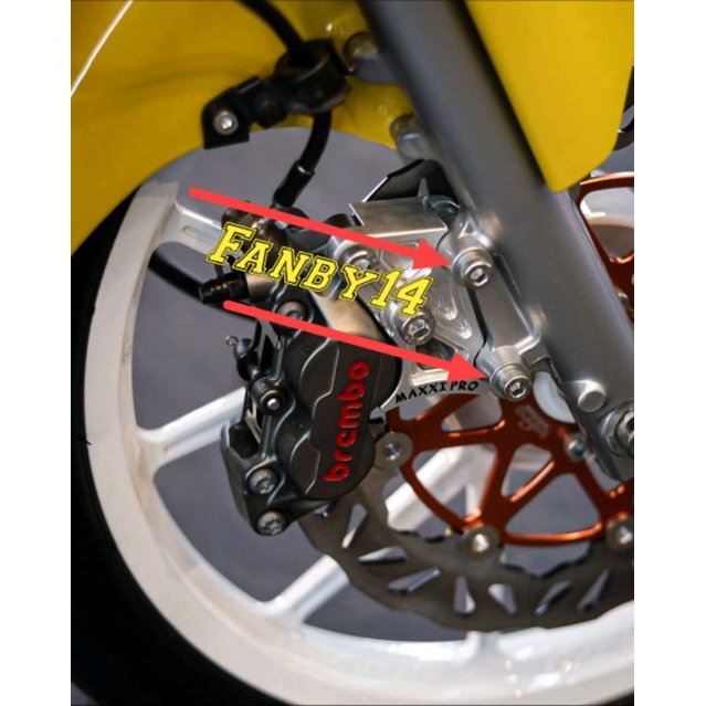 Baut L Stainles Baut Breket Bracket Kaliper Depan Ninja R SS Ninja RR New Ninja RR Old Dan ZX