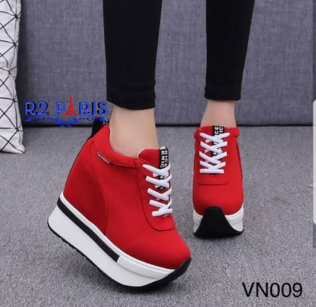 Starr seller sepstu snaeker ZPT-Sepatu wedges polos wanita OF-71