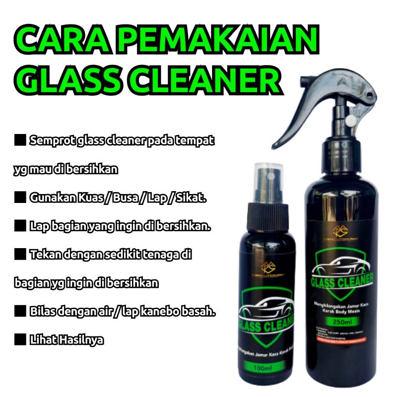 GLASS CLEANER Pembersih jamur kaca dan body mobil, waterspot remover