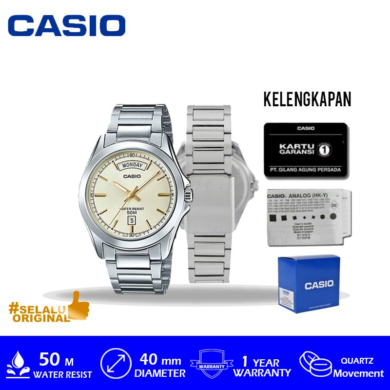Casio General Analog Man MTP-1370D-9AVDF / MTP1370D / MTP1370D9AVDF