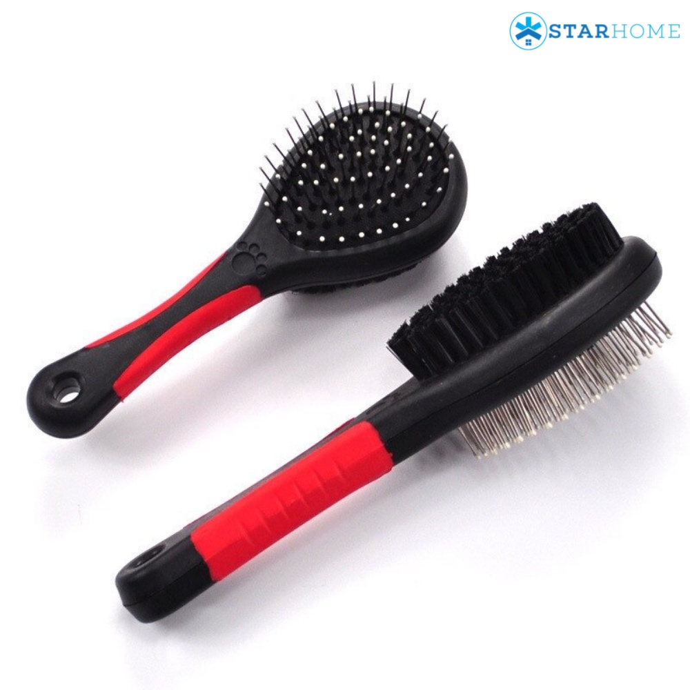 Sisir Combo Anjing dan Kucing Sisir Bulu Rontok Combo Dog Cat Brush Sisir Kucing Anjing 2 in 1