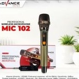 Mic Wireless Advance Karaoke MiC 102 Microphone Wireles Karaoke