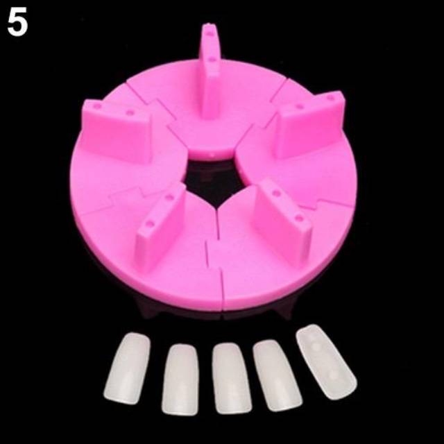 DISPLAY BULAT STAND HOLDER UNTUK BELAJAR NAIL ART