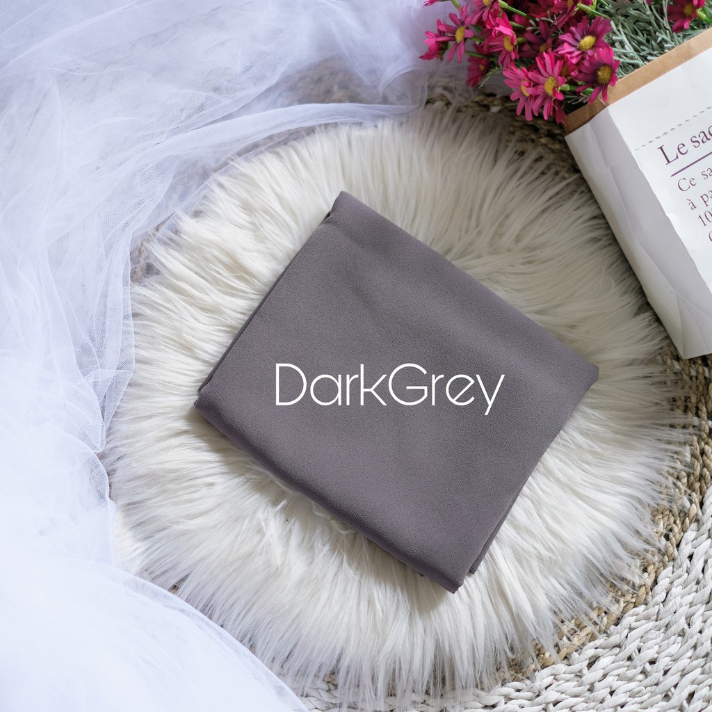 PASHMINA SQUARE CERUTY 180x75CM/PASHMINA BELLA SQUARE-DarkGreySQUARE