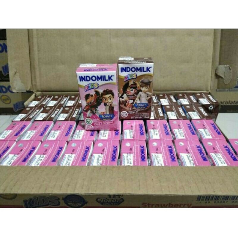 

susu indomilk kids strawberry