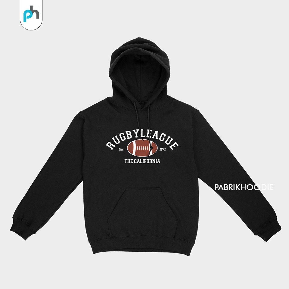 PABRIKHOODIE - HOODIE JUMPER RUGBY M - XXL (BORDIR) {PRIA &amp; WANITA}