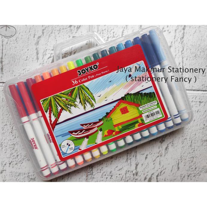 

PEN WARNA COLOR PEN JOYKO WASHABLE SET 36 WARNA CLP-17