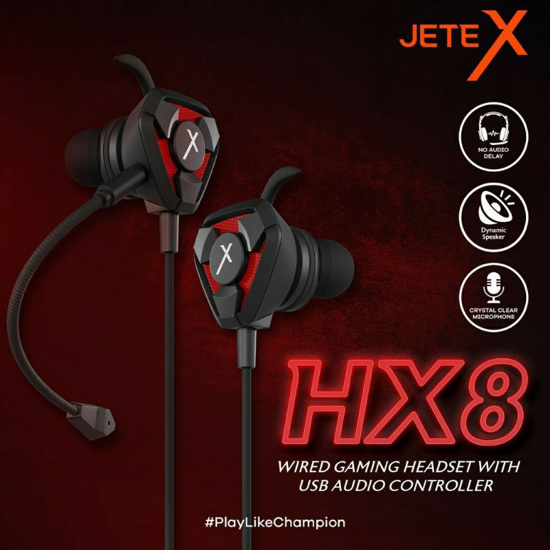 JETE GAMING PERFORMANCE IN EAR HEADPHONE HEADSET GAMING