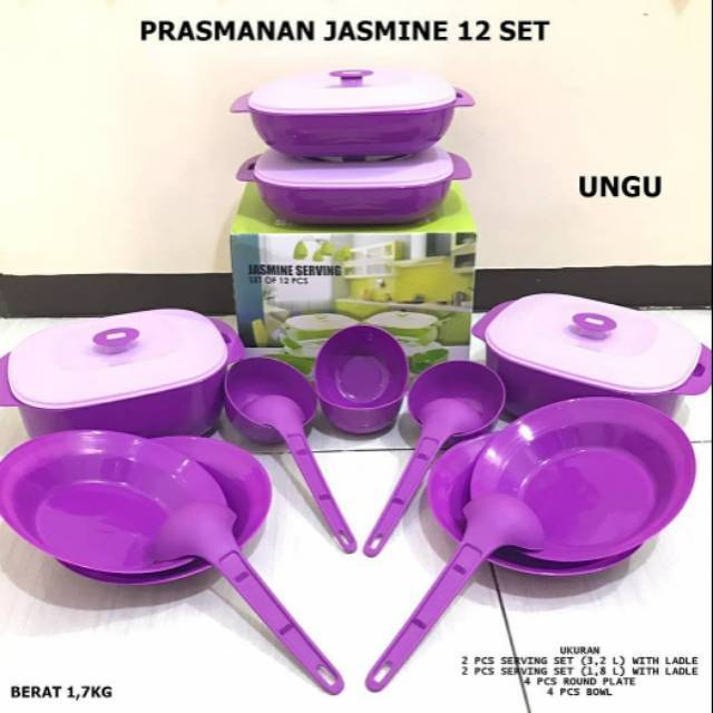 prasmanan kekinian 12p bahan plastik tebal