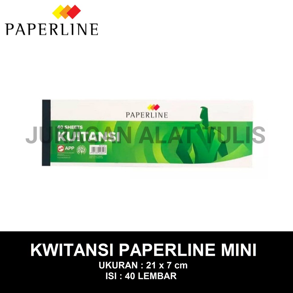 

KWITANSI / KUITANSI PAPERLINE MINI 40 LEMBAR