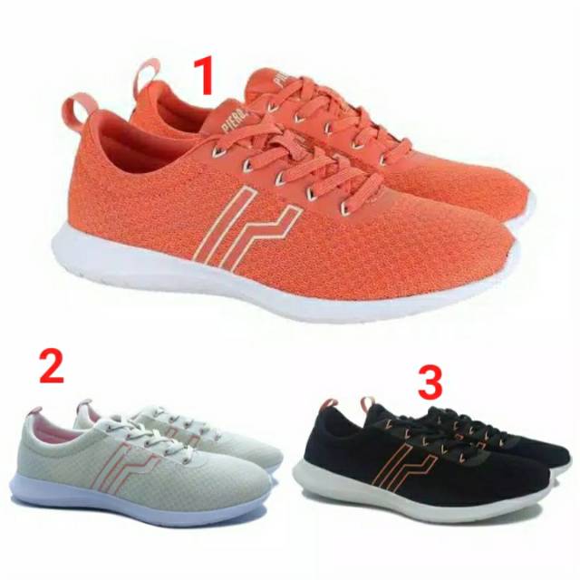 Sepatu Casual Wanita Piero Alice W  Oren Black Cream Original