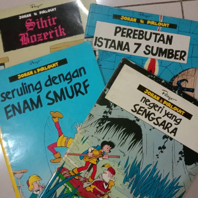 Johan & Pirlouit komik Smurf Aya Media Pustaka | negeri yang sengsara | Sihir bozerik |  oleh Peyo