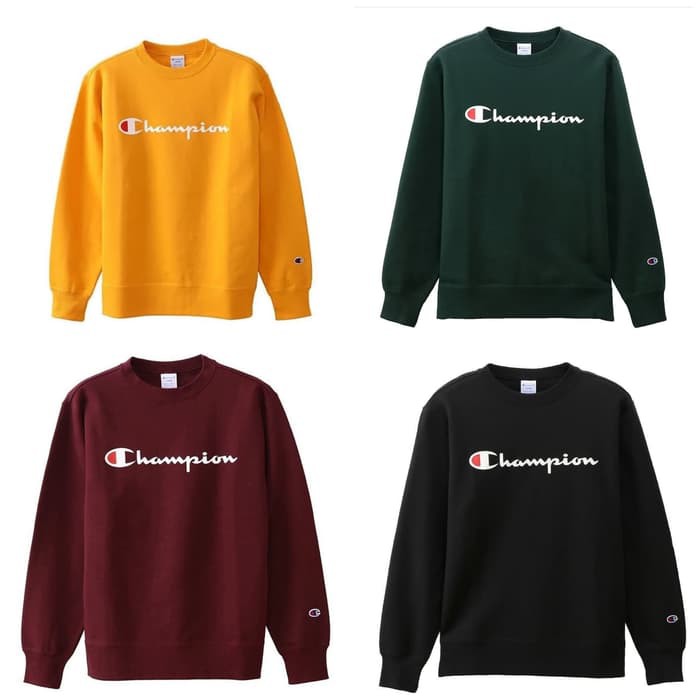 Crewneck Champion - Sweater Hoodie Crewneck Champion Unisex (1 kg muat 3 jaket)