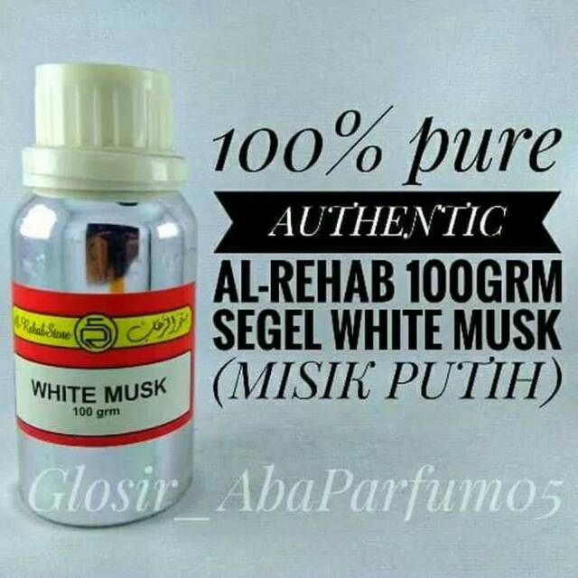 Parfum Al-rehab 100ml SEGEL varian misik putih Original Saudi alrehab