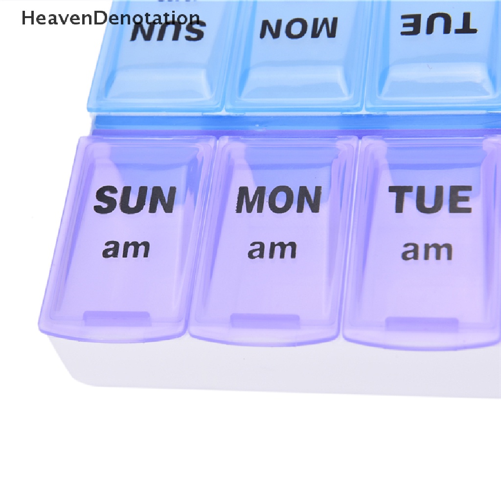 [HeavenDenotation] Hot Sale 7 Day Weekly Pill Medicine Box Holder Storage Container Case Portable