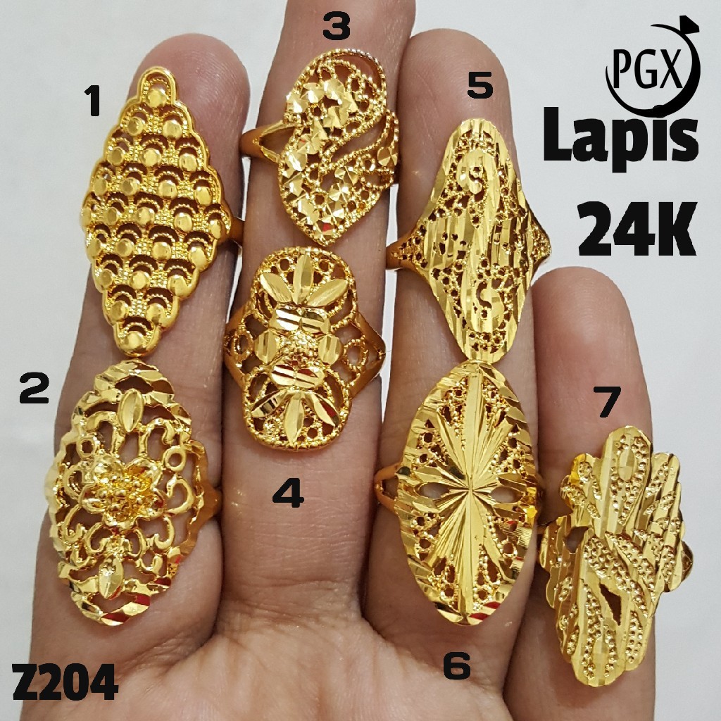 Cincin Lapis Emas 24K Premium Perhiasan Xuping Terlaris Cincin Lapis Emas 24K Premium Perhiasan Xuping Terlaris