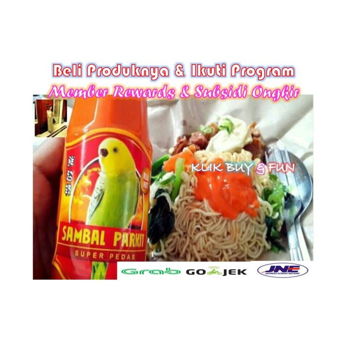 

Sambal-Aneka- Sambal Parkit Sambal Pedas 300 Ml (Botol Plastik) -Aneka-Sambal.