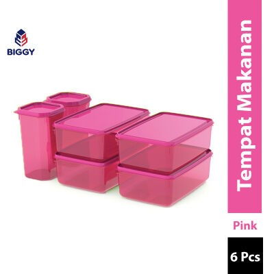 Toples Biggy Florence Sealware 6 Set / 2botol/Container 1000ml dan 4 Sealware 2000ml