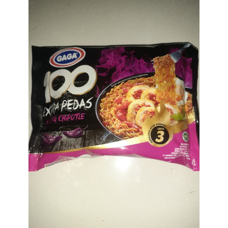 

Mie Gaga 100 Extra Pedas Goreng Chipotle