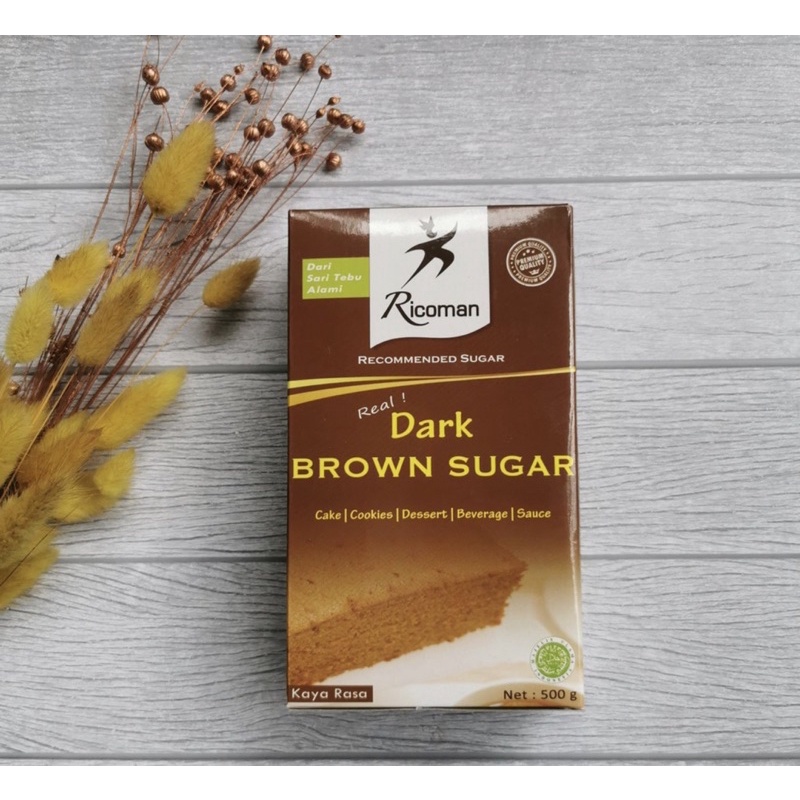 

RICOMAN BROWN SUGAR DARK BROWN SUGAR 500 GRAM