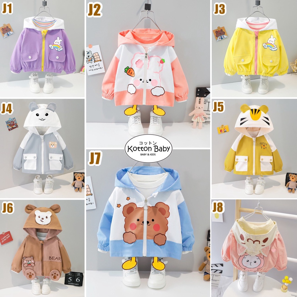 1-5 thn |Jaket Anak Hoodie Coat Anak Karakter Laki-laki Pakaian J catalog