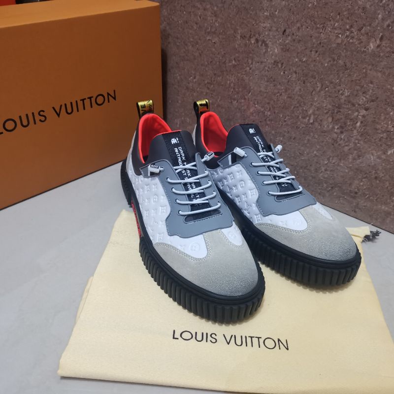 sepatu pria putih sneaker lv mirror top men shoes run away terlaris P1SHOES