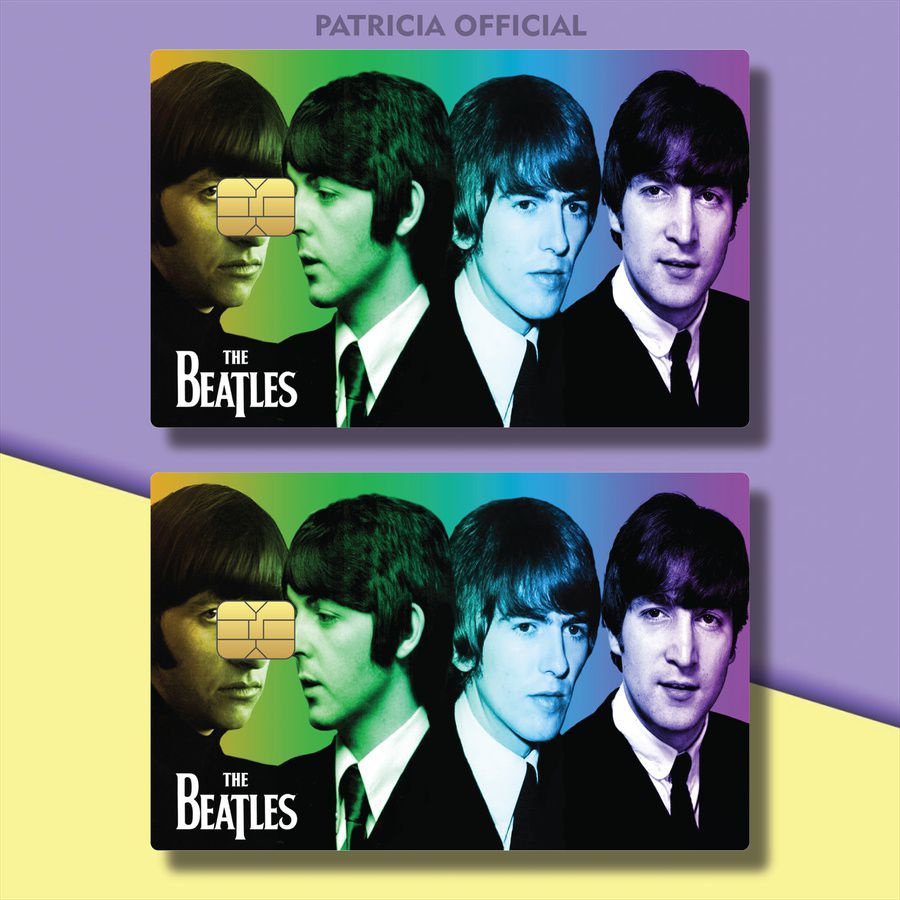 GARSKIN CARD AESTHETIC FOTO THE BEATLES 1964 ICONIC VILG5/BAFAL/ STICKER CARD BAND THE BEATLES ABBEY
